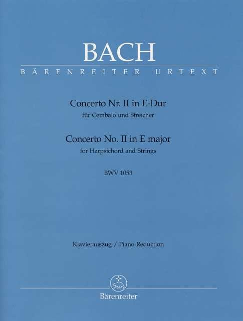 Concerto Pour Clavier En Mi Majeur BWV 1053 - BACH - Partition - Piano