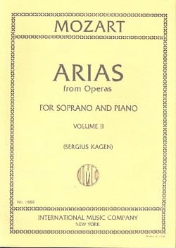40 Arias from Operas Soprano Volume 2 MOZART Partition Opéras