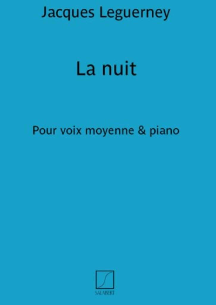 La Nuit Jacques Leguerney Partition Mélodies