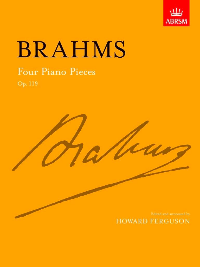 4 Piano Pieces Op.119 - Piano BRAHMS Partition Piano