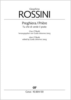 Preghiera / Prière ROSSINI Partition Chœur