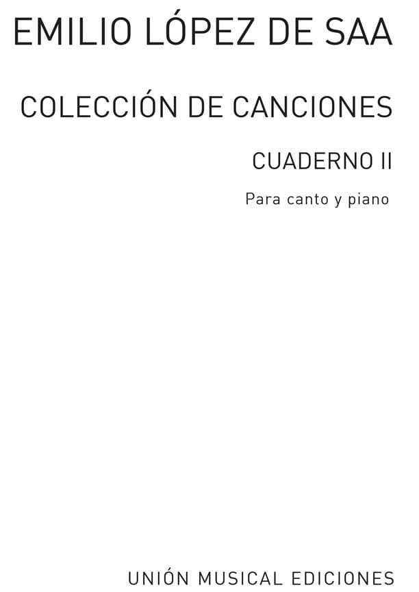 Coleccion de Canciones Vol 2 de Saa Emilio Lopez Partition Mélodies