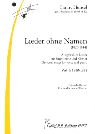 Lieder Volume 1 : Lieder Ohne Name - Fanny Hensel-Mendelssohn