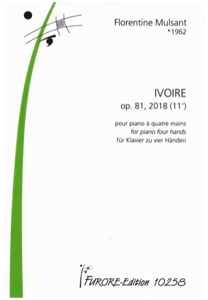Ivoire op.81 Florentine Mulsant Partition Piano