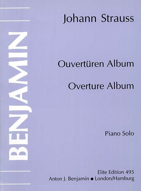 Ouvertüren Album Johann fils Strauss Partition Piano