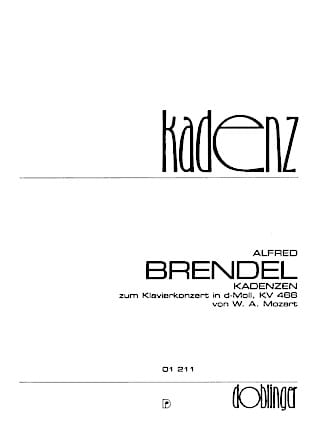 Cadence concerto Kv 466 MOZART / BRENDEL Partition Piano