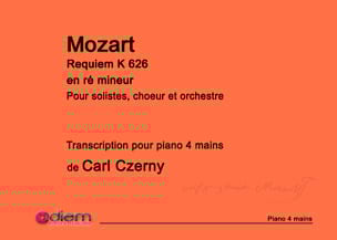 Requiem - 4 mains MOZART Partition Piano