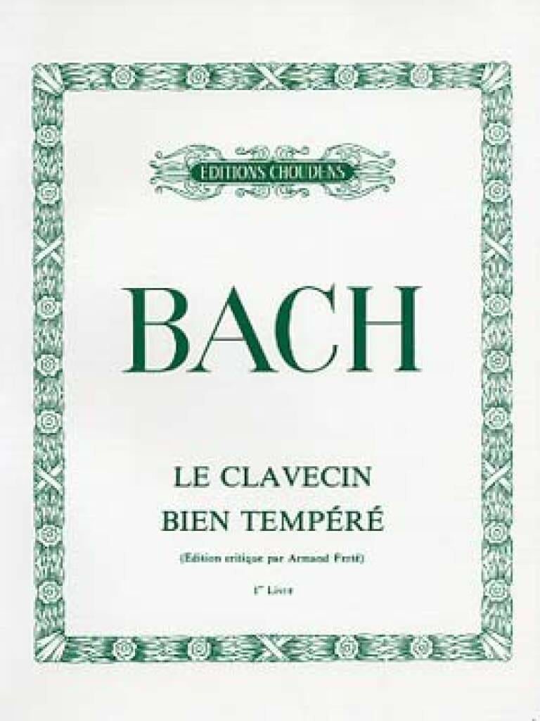 Clavecin Bien Tempéré Volume 1 BACH Partition Piano