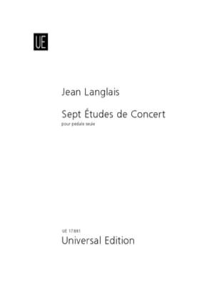 7 Etudes de Concert pour Pédale seule Jean Langlais Partition Orgue