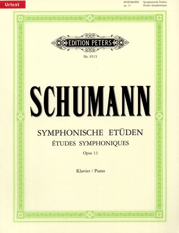 Symphonische Etüden Opus 13 SCHUMANN Partition Piano