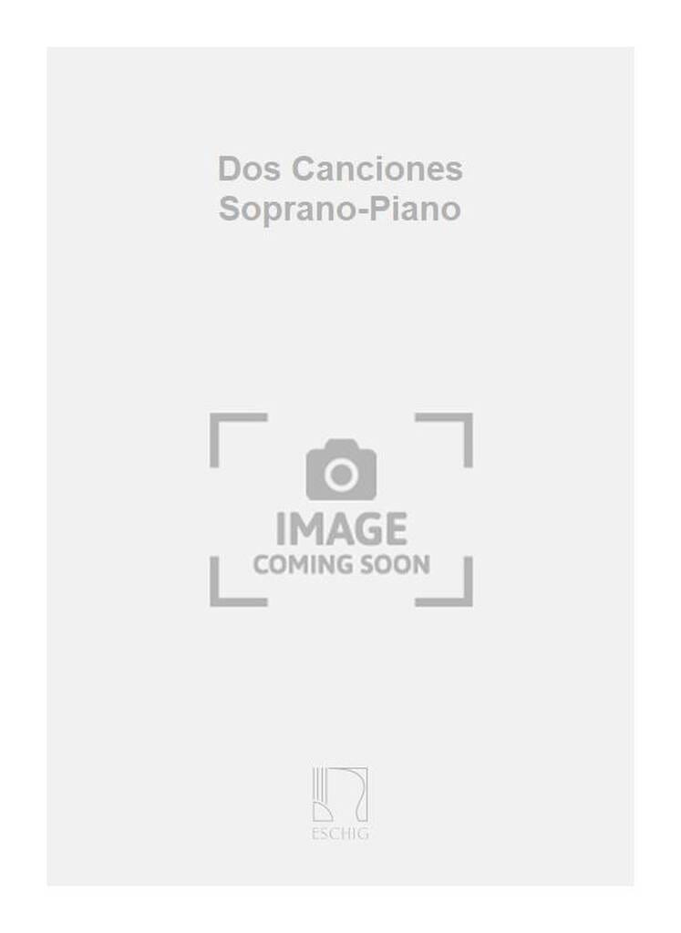 Dos Canciones Martinez-Sobral Partition Mélodies