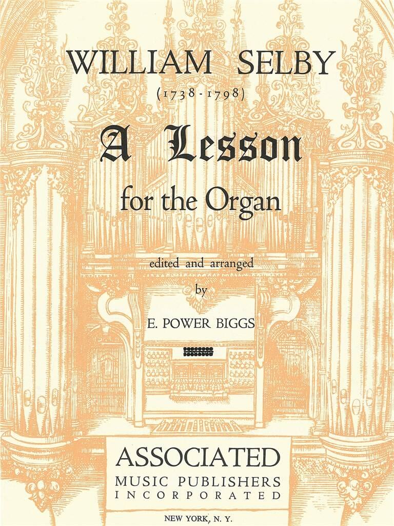 A Lesson For Organ William Selby Partition Orgue