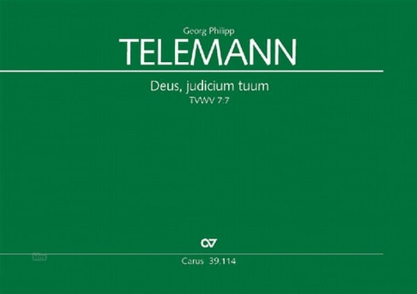 Deus, Judicium Tuum - TELEMANN - Partition - Chœur