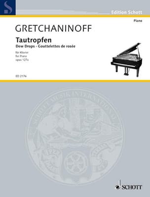 Tautropfen Alexander Gretchaninov Partition Piano