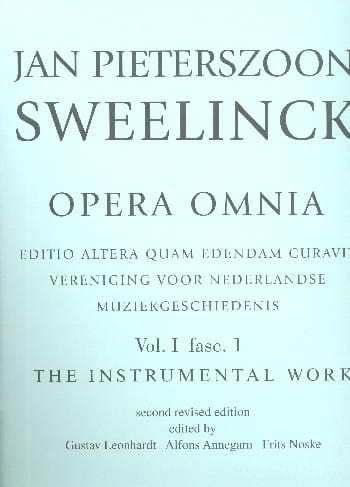 Fantaisies et Toccatas Jan Pieterszoon Sweelinck Partition Clavecin