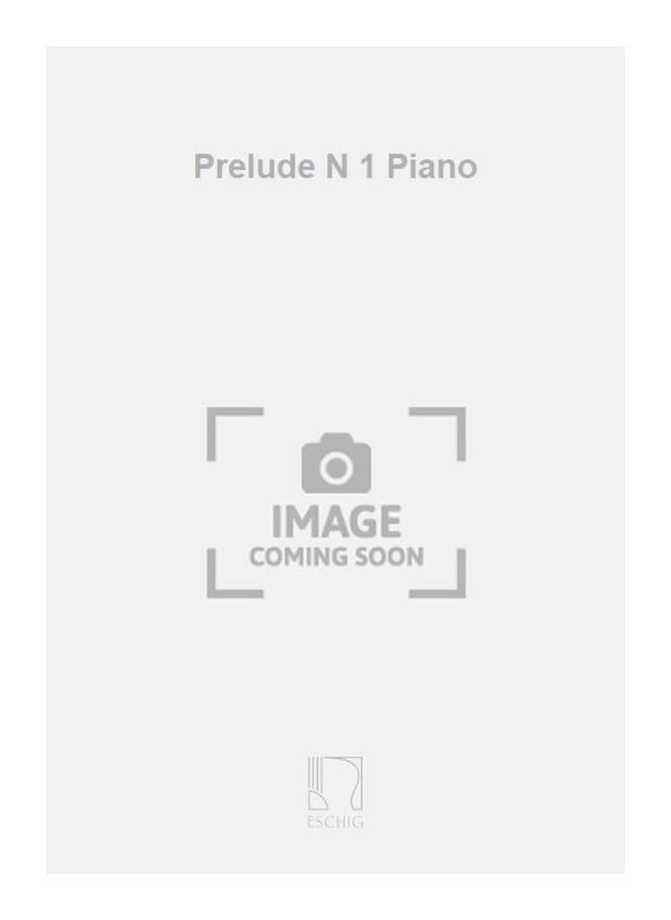 Prélude N°1 Visvikis Partition Piano