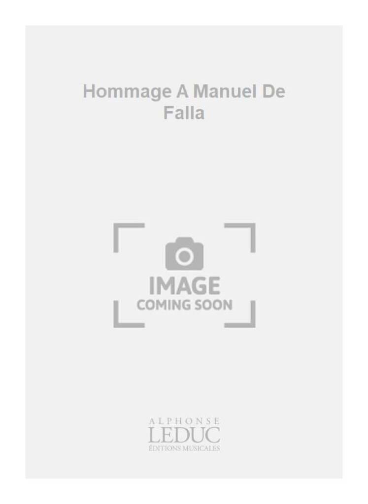 Hommage à Manuel de Falla Michel Merlet Partition Clavecin