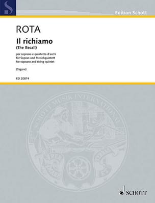 Il richiamo ROTA Partition Musique de chambre vocale