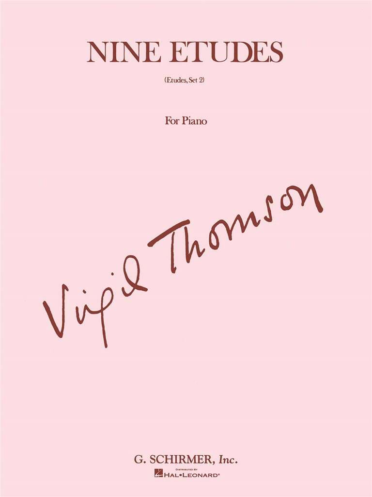 9 Etudes Set 2 Vigil Thomson Partition Piano