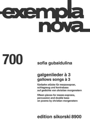 Galgenlieder à 3 700 Sophia Gubaidulina Partition Mélodies