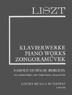 Harold En Italie. Supplément 9 LISZT Partition Piano
