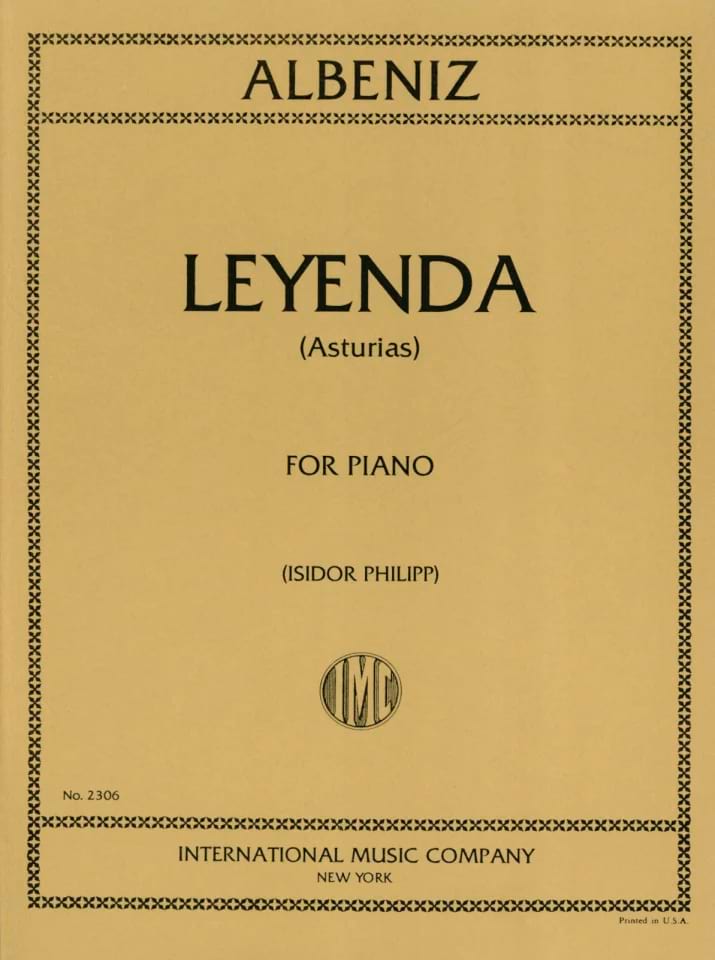 Leyenda Asturias ALBENIZ Partition Piano