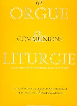 Communions Partition Orgue
