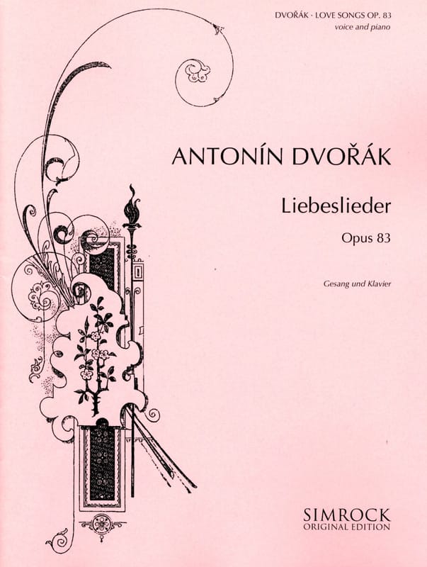 Liebeslieder Opus 83 DVORAK Partition Mélodies