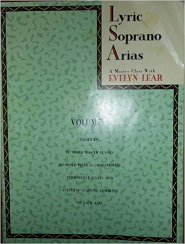 Lyric Soprano Arias Volume 1 Partition Recueils