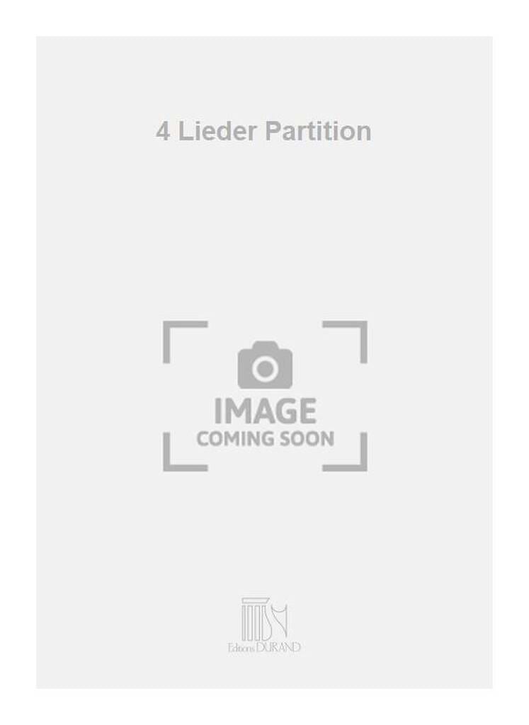 4 Lieder. Conducteur Daniel-Lesur Partition Musique de chambre vocale