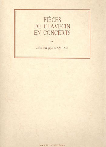 Pièces de Clavecin en Concerts RAMEAU Partition Clavecin