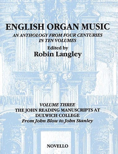 English Organ Music Volume 3 Partition Orgue