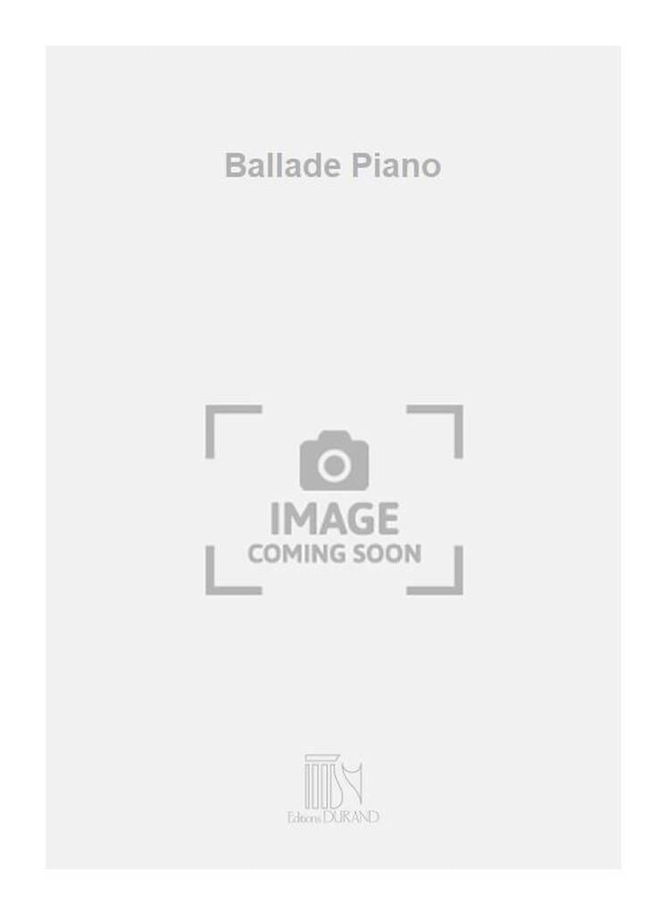 Ballade Piano Daniel-Lesur Partition Piano