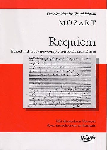 Requiem KV 626 MOZART Partition Chœur