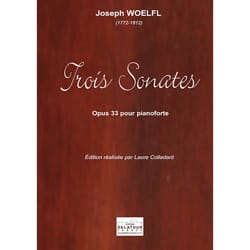 3 sonates Opus 33 Joseph Woelfl Partition Piano