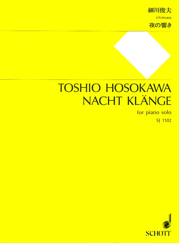 Nacht Klänge - Toshio Hosokawa - Partition - Piano