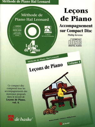 Leçons de Piano Volume 4. CD HAL LEONARD Partition Piano