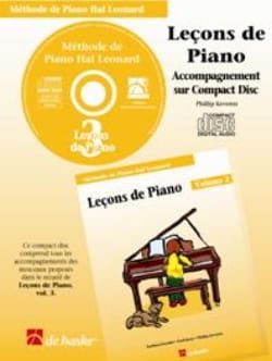 Leçons de Piano Volume 3. CD HAL LEONARD Partition Piano