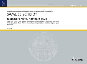 Tabulatura Nova - Volume 3 Samuel Scheidt Partition Orgue