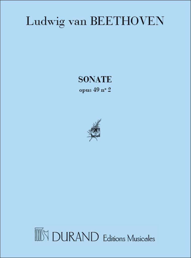 Sonate N° 20 Opus 49-2 BEETHOVEN Partition Piano