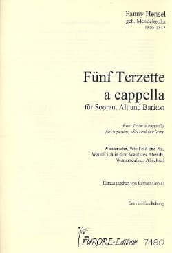 5 Terzette A Cappella - Fanny Hensel-Mendelssohn - Partition