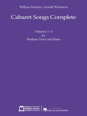 Cabaret Songs Complete William Bolcom Partition Mélodies