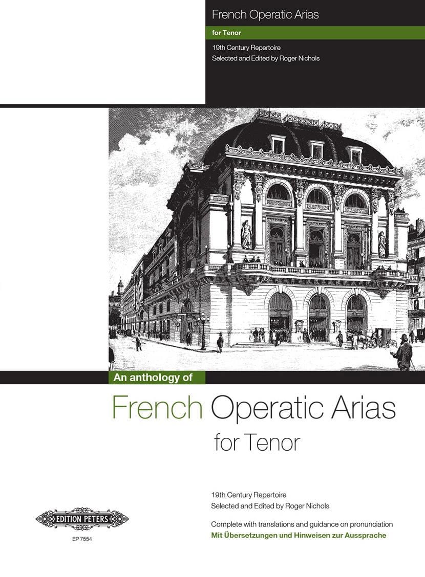 French Operatic Arias Ténor Partition Opéras