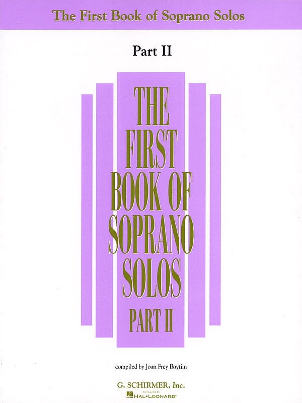 The First Book Of Soprano Solos - Part 2 - Partition - Mélodies