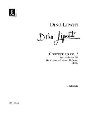 Concertino Op. 3. 2 Pianos Dinu Lipatti Partition Piano