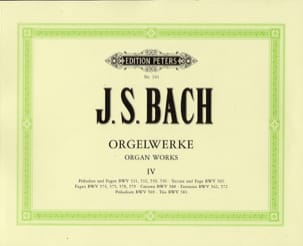 Orgelwerke. Volume 4 BACH Partition Orgue