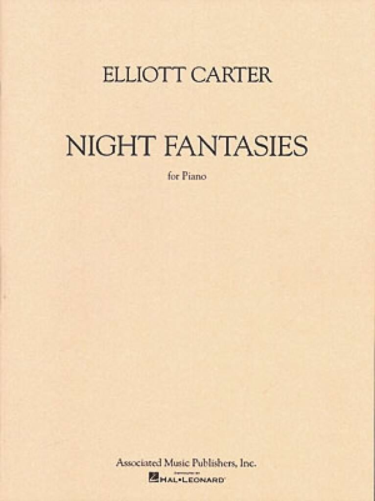 Night Fantasies Elliott Carter Partition Piano