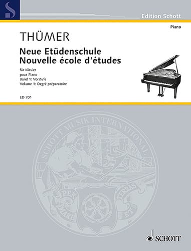 Neue Etüdenschule, Bd. 1 Otto Thümer Partition Piano