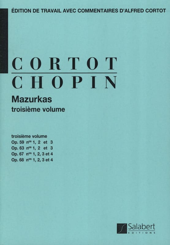 Mazurkas. Volume 3 CHOPIN Partition Piano