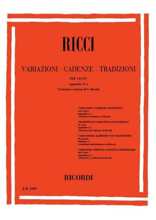 Variations. Cadences. Traditions, Appendice 2 - Luigi Ricci